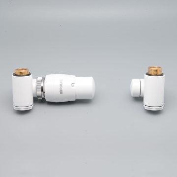 P.M.H. INTER-LW - Ventil med termostatisk ventilhoved INTER venstre/hvid