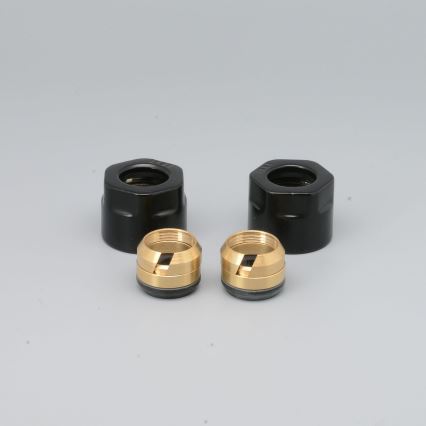 P.M.H. M15B4024 - Kompressionsfitting til ventil VISION/INTER sort/kobber 15 mm