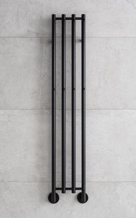 P.M.H. MO1B-R - Elektrisk håndklædetørrer MONA 93W/230V 153,3 cm IP44 sort