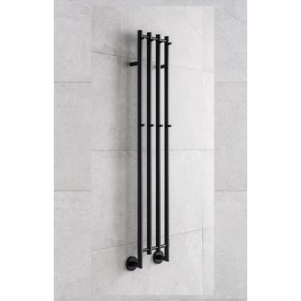 P.M.H. MO1B-R - Elektrisk håndklædetørrer MONA 93W/230V 153,3 cm IP44 sort