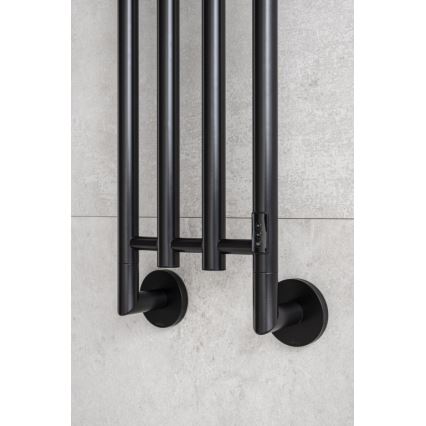 P.M.H. MO1B-R - Elektrisk håndklædetørrer MONA 93W/230V 153,3 cm IP44 sort