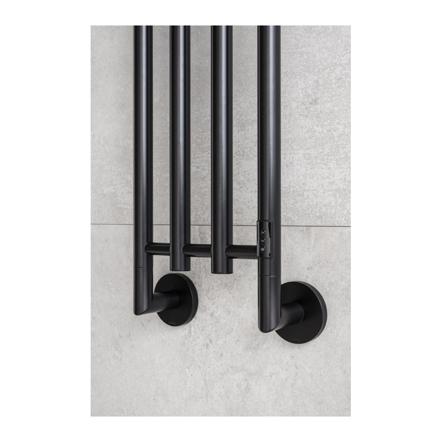 P.M.H. MO1B-R - Elektrisk håndklædetørrer MONA 93W/230V 153,3 cm IP44 sort