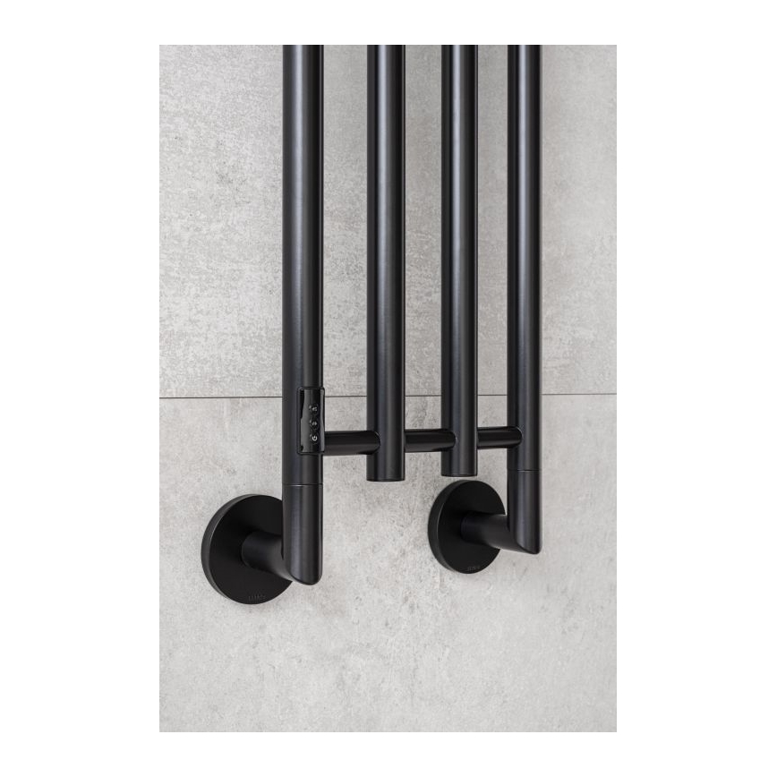 P.M.H. MO1B-RK - Elektrisk håndklædetørrer MONA 93W/230V 153,3 cm IP44 sort