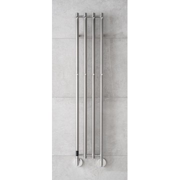P.M.H. MO1SS-LK - Elektrisk håndklædetørrer MONA 93W/230V 153,3 cm IP44 poleret rustfrit stål