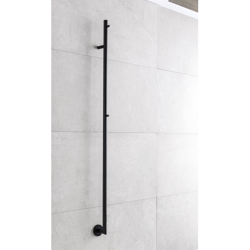 P.M.H. OL1B - Elektrisk håndklædetørrer OLE 24W/230V 170 cm IP44 sort
