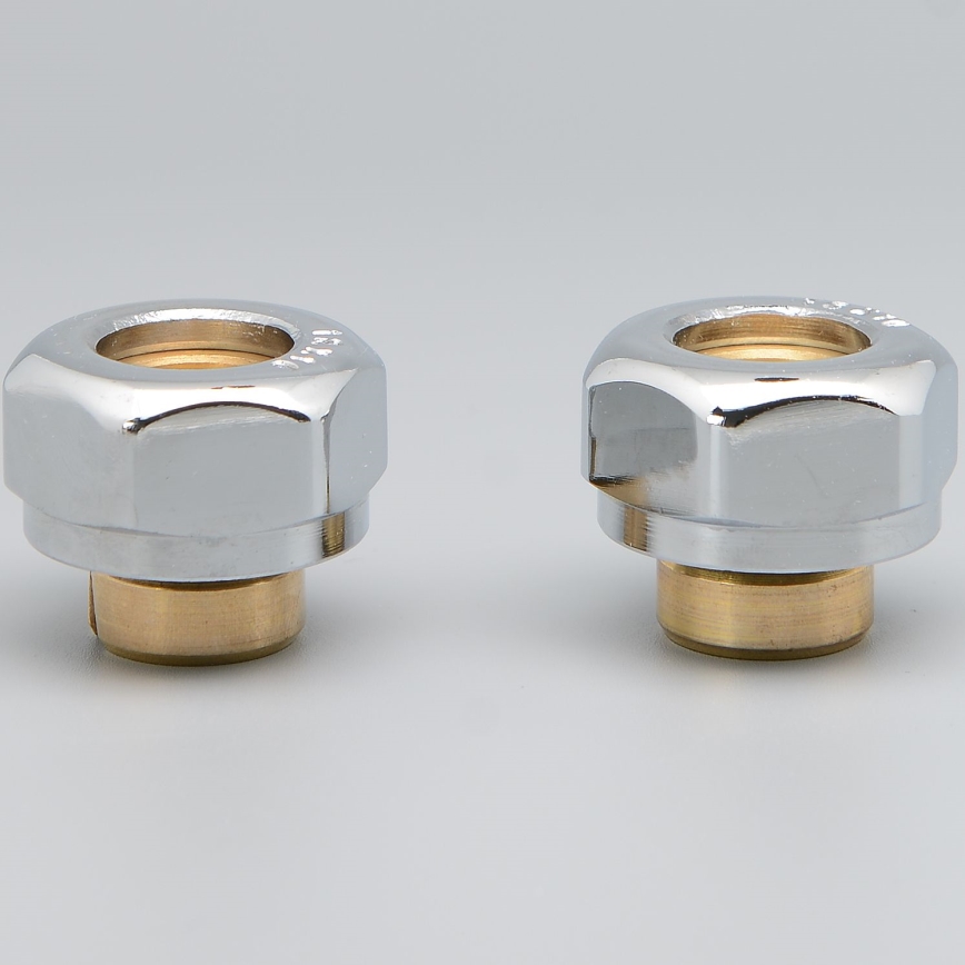 P.M.H. ZZM1602 - Kompressionsfitting til ventil UNIKO/TERM/DUO, blank forkromet/alupex 16 mm