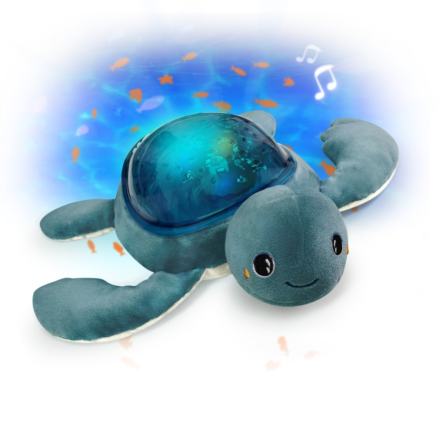 PABOBO - Projektor med melodi AQUA DREAM USB skildpadde 1200 mAh