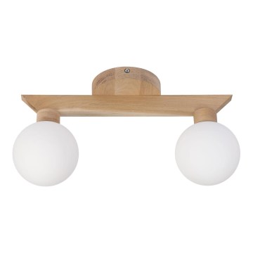 Påbygget loftlampe ANTONIO 2xG9/5W/230V eg/hvid