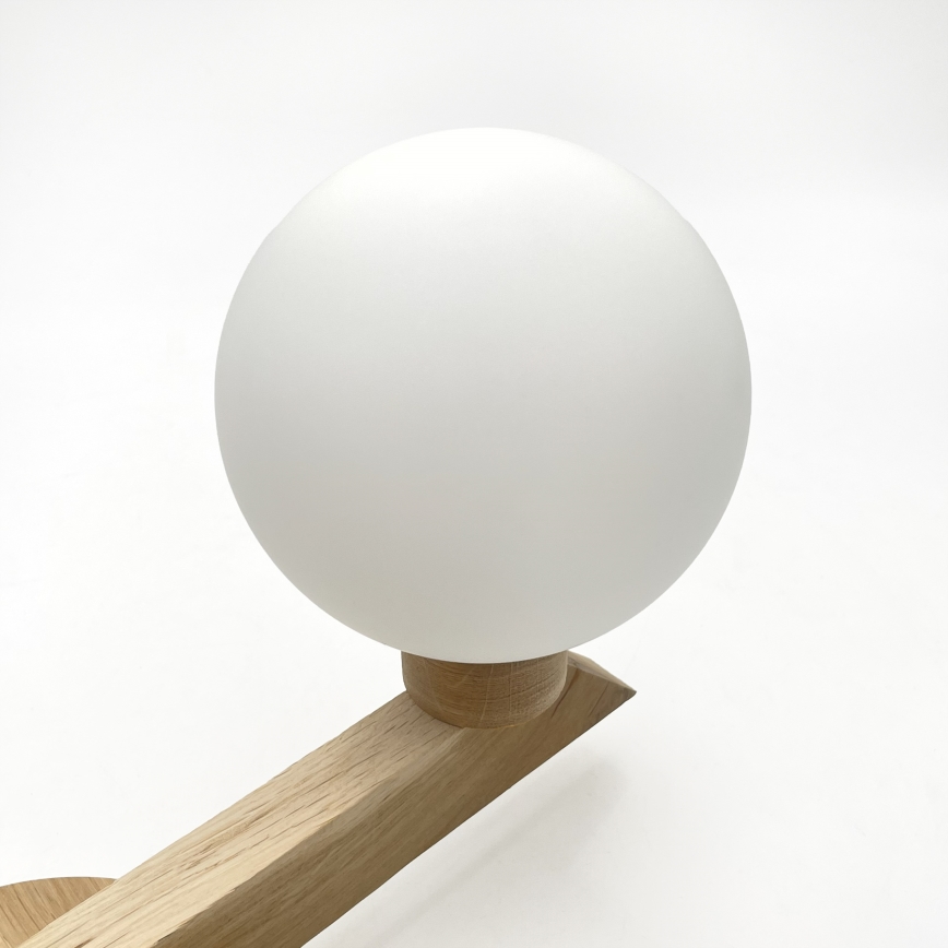 Påbygget loftlampe ANTONIO 2xG9/5W/230V eg/hvid