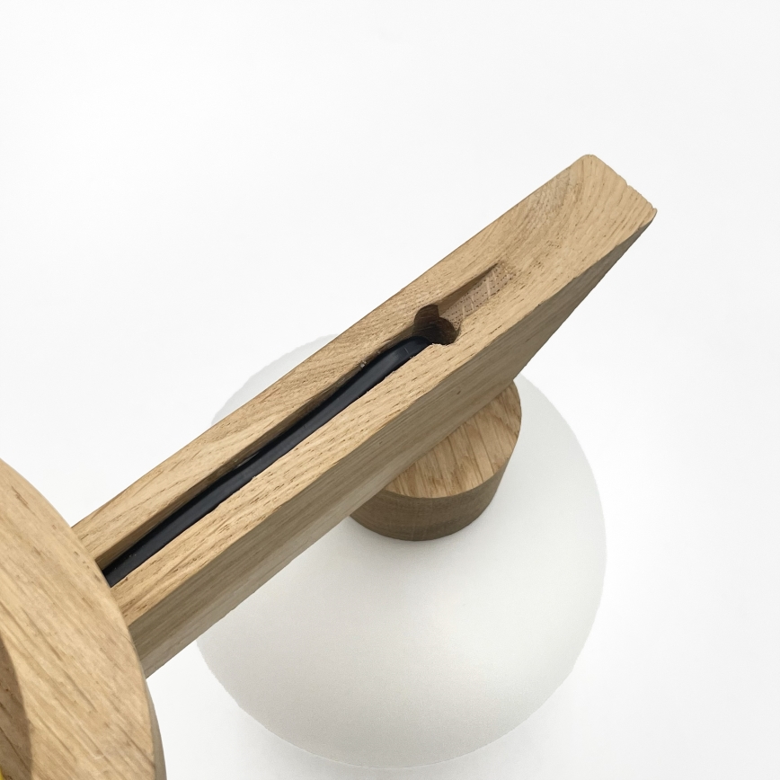 Påbygget loftlampe ANTONIO 2xG9/5W/230V eg/hvid