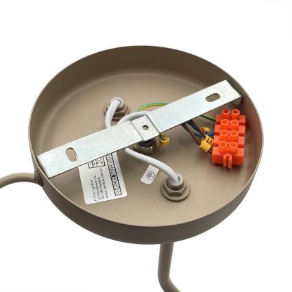 Påbygget loftlampe CHARLIE 2xE27/15W/230V beige