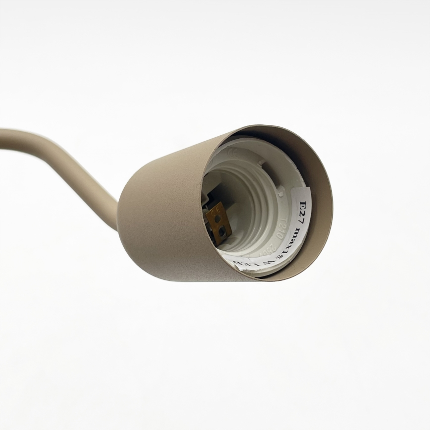 Påbygget loftlampe CHARLIE 2xE27/15W/230V beige