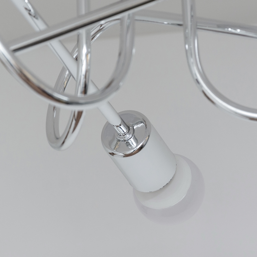 Påbygget lysekrone OXFORD 3xE27/15W/230V i blank krom