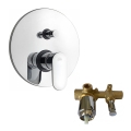 Paffoni - Badekararmatur til indbygget installation CANDY blank krom