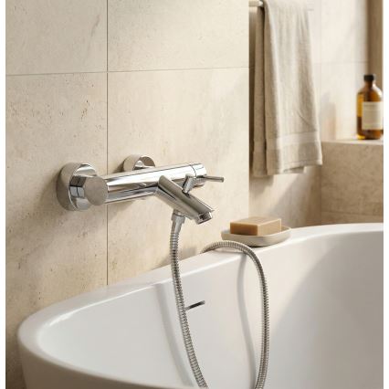 Paffoni - Badekarbatteri LIGHT i poleret krom