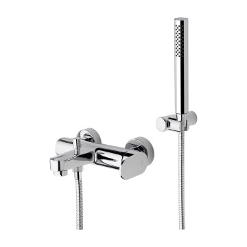 Paffoni - Badekarssæt med CANDY-blandingsbatteri, poleret krom