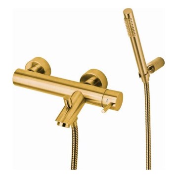 Paffoni - Badekarsæt LIGHT med armatur i børstet guld