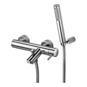 Paffoni - Badekarsæt med blandingsbatteri LIGHT, poleret krom