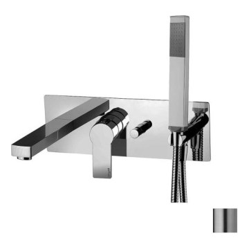 Paffoni - Badekarsæt med blandingsbatteri til indbygget installation TANGO i rustfrit stål