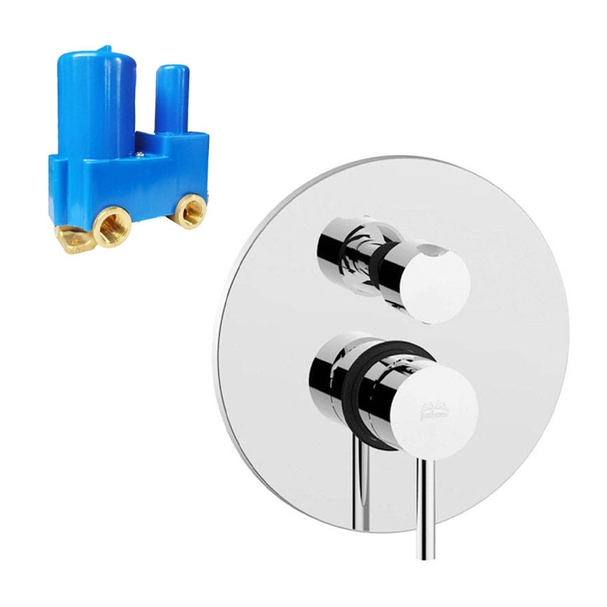 Paffoni - Brusebatteri til indbygget montering LIGHT i blank krom