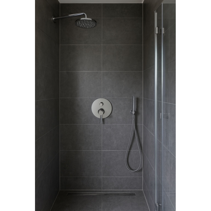 Paffoni - Brusebatteri til indbygning LIGHT, poleret krom