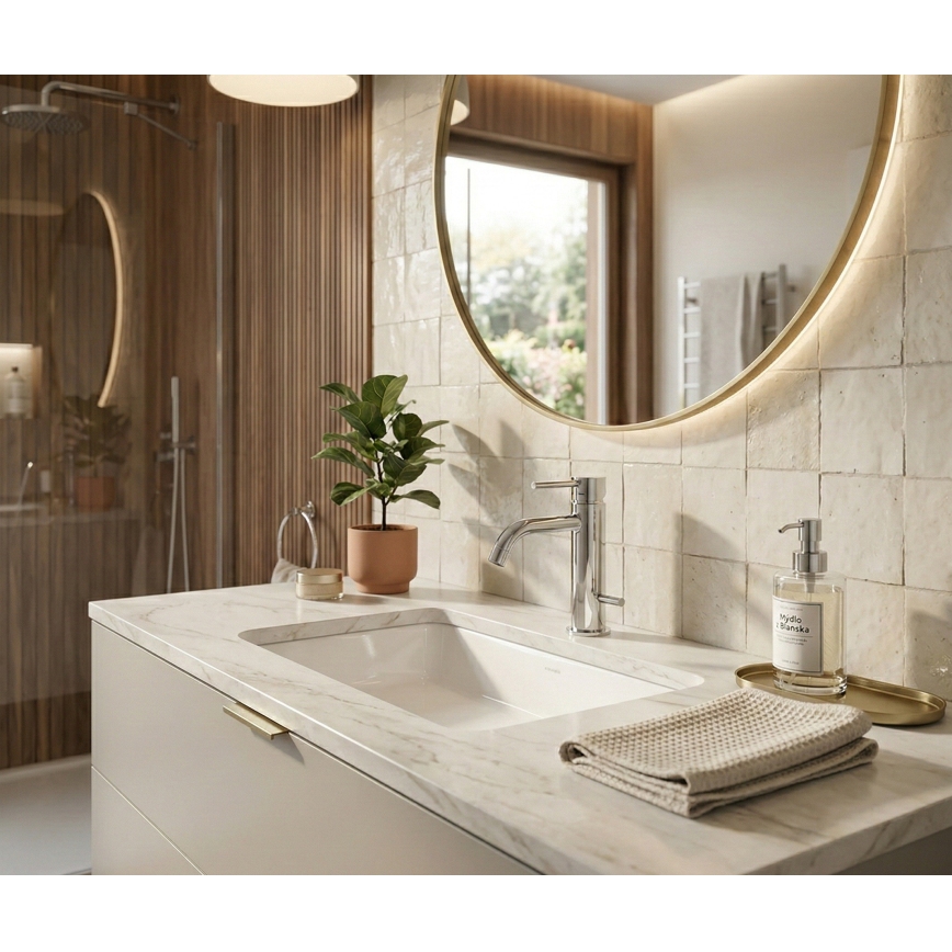 Paffoni - Håndvaskarmatur + bundventil LIGHT i blank krom