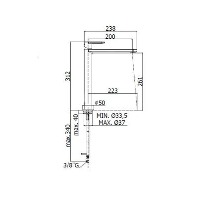 Paffoni - Håndvaskarmatur CANDY blank krom