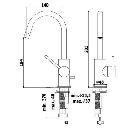Paffoni - Håndvaskarmatur LIGHT i guld