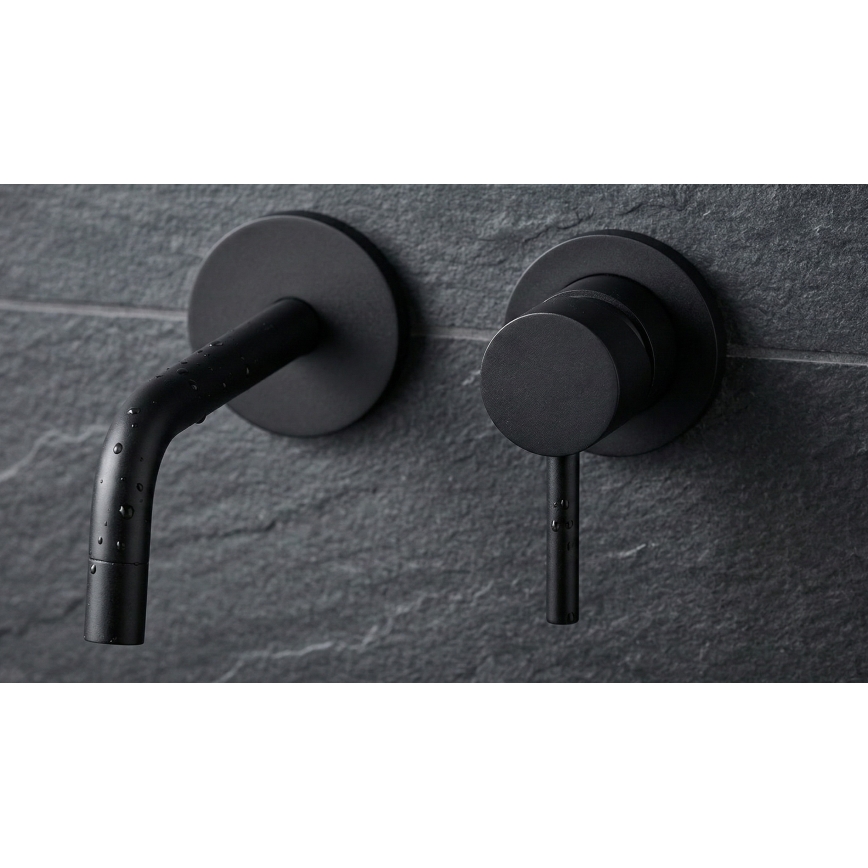 Paffoni - Håndvaskarmatur til indbygget montering LIGHT sort