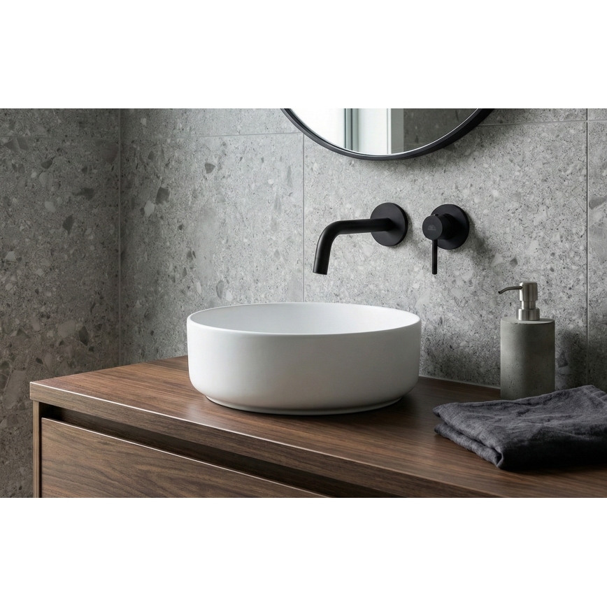 Paffoni - Håndvaskarmatur til indbygning LIGHT, sort