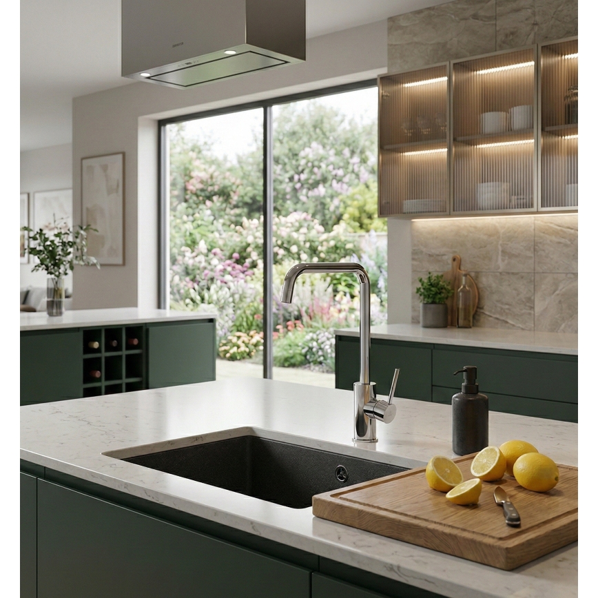 Paffoni - Køkkenarmatur LIGHT 32,6 cm, poleret krom