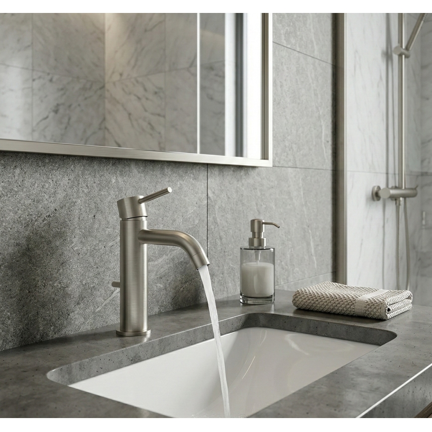 Paffoni - Vaskarmatur LIGHT i rustfrit stål