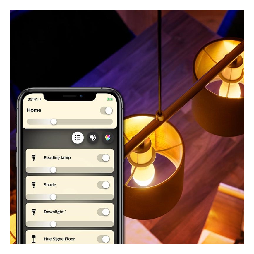 PAKKE 2x LED-pære dæmpbar Philips Hue WHITE E14/5,5W/230V 2700K