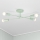Påmonteret loftlampe CAMBRIDGE 4xE27/15W/230V grøn