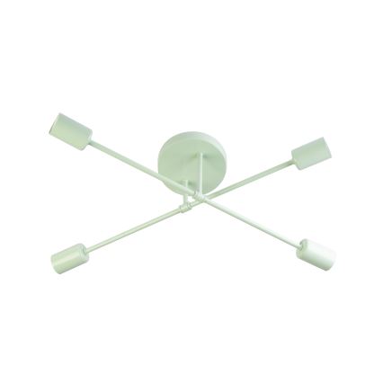 Påmonteret loftlampe CAMBRIDGE 4xE27/15W/230V grøn