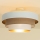 Påmonteret loftlampe WENTA 1xE27/60W/230V Ø 50 cm beige/jute