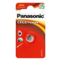 Panasonic - 1 stk. Alkalisk knapbatteri LR44 1,5V 120 mAh
