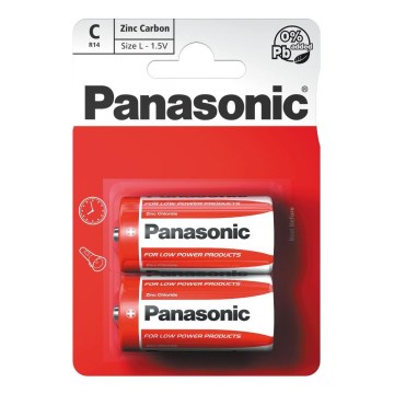 Panasonic - 2 stk. Zink-carbon-batteri C 1,5V
