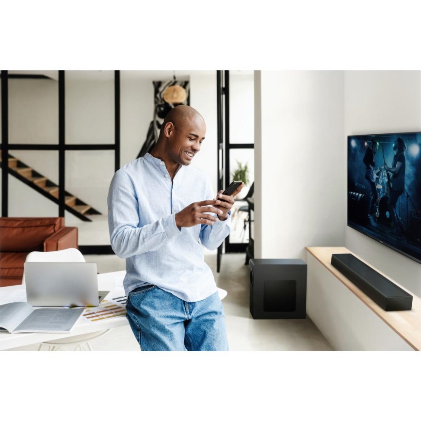 Panasonic - Soundbar med subwoofer 320W/230V + fjernbetjening