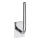 Papirholder 4,5 x 18 cm i rustfrit stål/sølvfarvet
