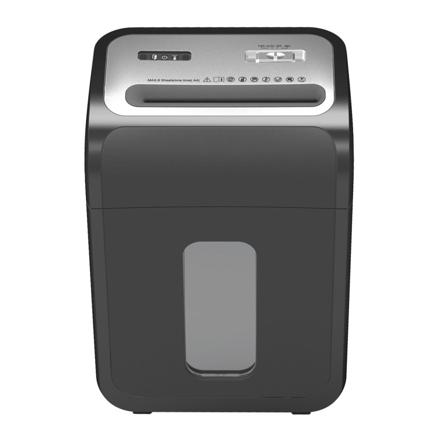 Papirstrimlermaskine til A4-format, kapacitet 22 l, 230V, sort