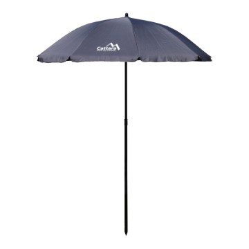 Parasol 1,8 m foldbar + hældning grå