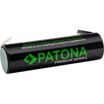 PATONA - Akkumulator 18650 Li-lon 3000mAh PREMIUM 3,7V med strimmelklemmer til lodning