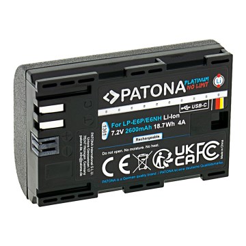 PATONA - Akkumulator Canon LP-E6NH 2400mAh Li-Ion Platinum USB-C