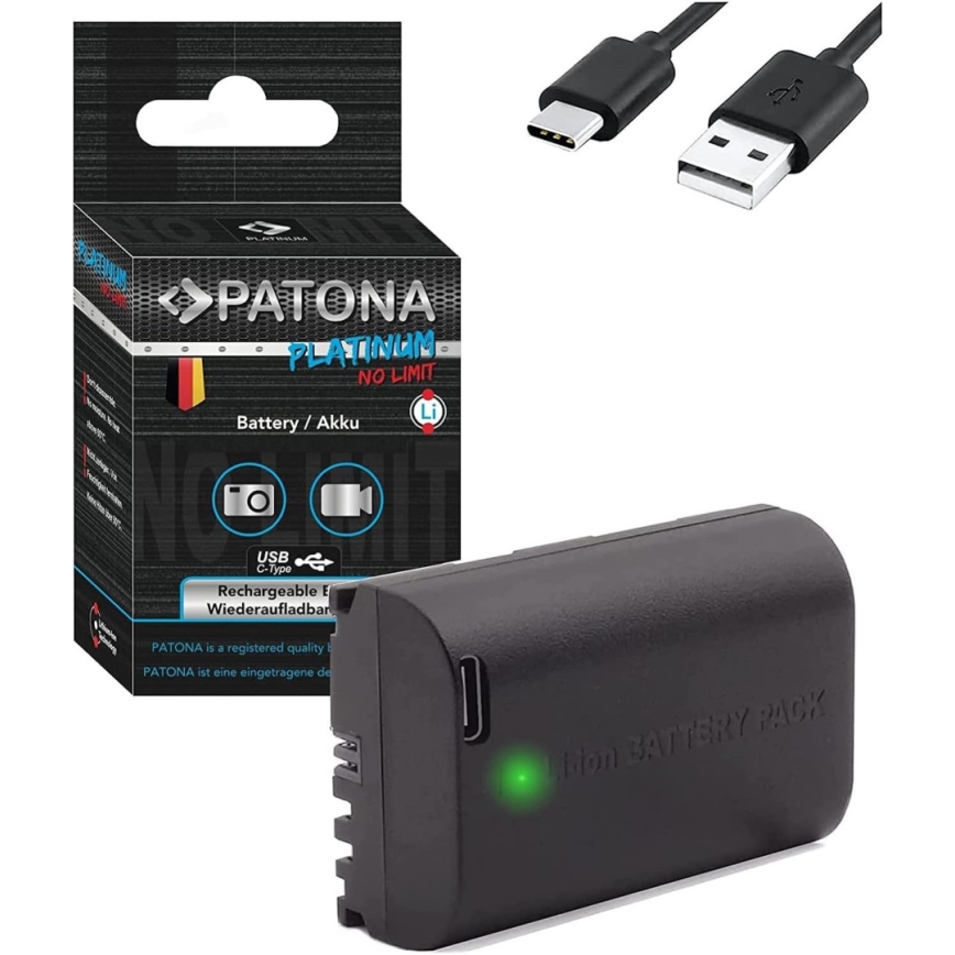 PATONA - Akkumulator Canon LP-E6NH 2400mAh Li-Ion Platinum USB-C