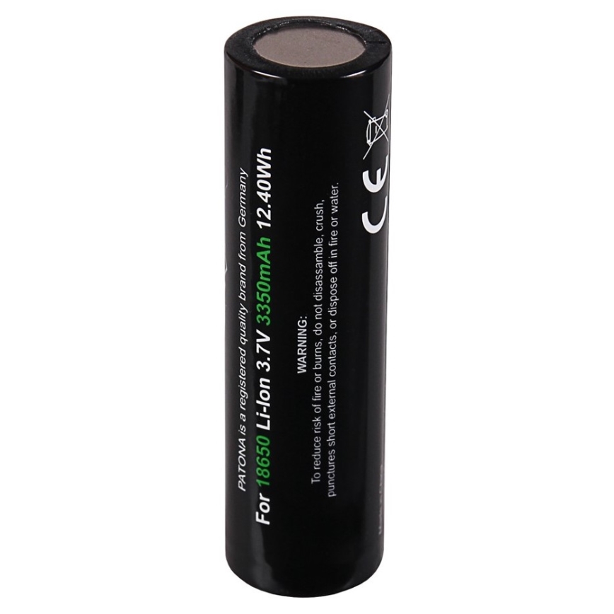 PATONA - Batteri 18650 Li-ion 3350 mAh PREMIUM 3,7V