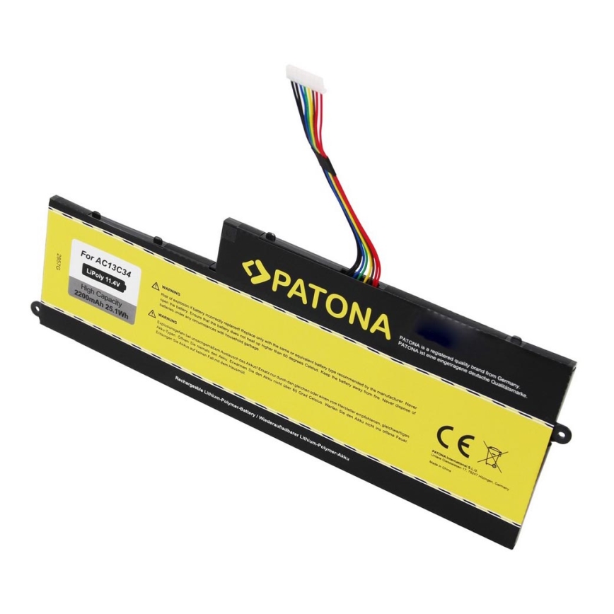 PATONA - Batteri Acer Aspire V5/E1 2200mAh Li-Pol 11,4V AC13C34