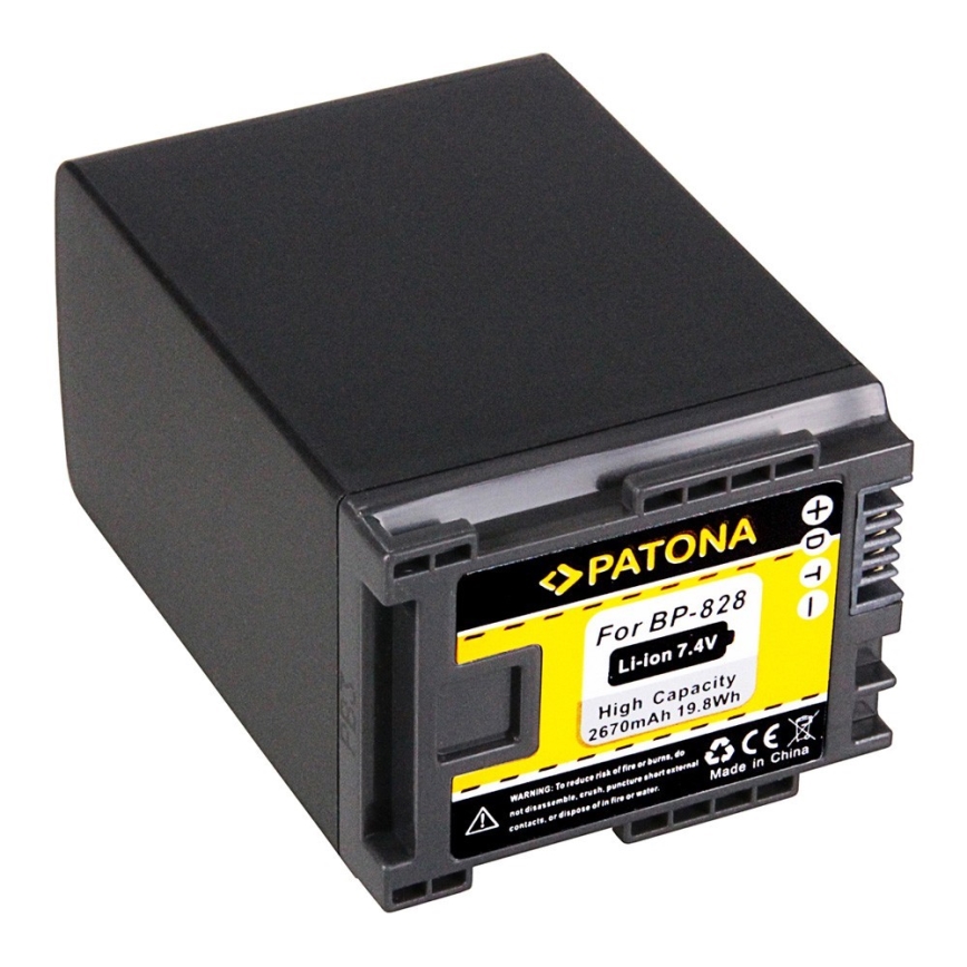 PATONA - Batteri Canon BP-828 2670mAh Li-Ion