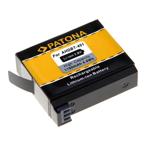 Barcelona positur negativ PATONA - Batteri GoPro Hero 4 AHDBT-401 1160mAh Li-Ion | Lampemania