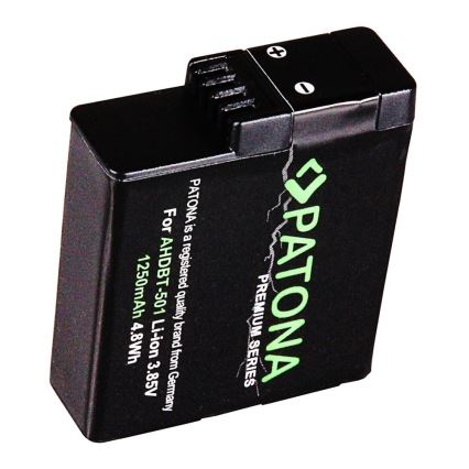 PATONA - Batteri GoPro Hero 5/6/7 AABAT-001 1250mAh Li-Ion Premium